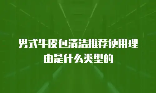 男式牛皮包清洁推荐使用理由是什么类型的