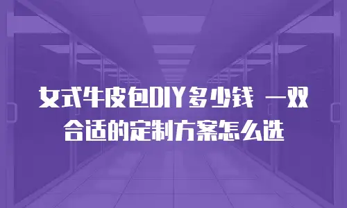 女式牛皮包DIY多少钱 一双合适的定制方案怎么选