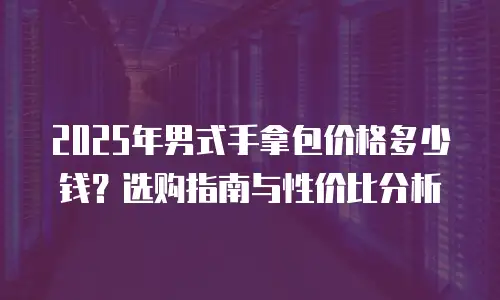 2025年男式手拿包价格多少钱？选购指南与性价比分析