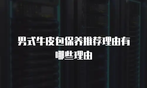 男式牛皮包保养推荐理由有哪些理由