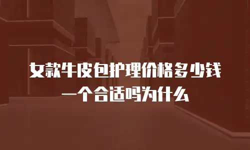 女款牛皮包护理价格多少钱一个合适吗为什么