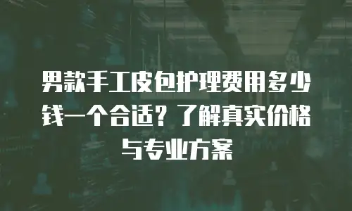 男款手工皮包护理费用多少钱一个合适？了解真实价格与专业方案