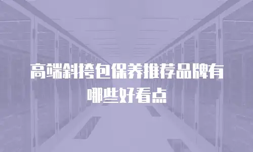 高端斜挎包保养推荐品牌有哪些好看点