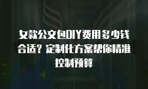 女款公文包DIY费用多少钱合适？定制化方案帮你精准控制预算