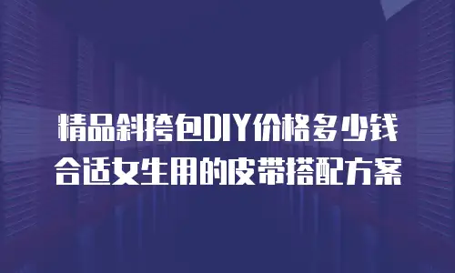 精品斜挎包DIY价格多少钱合适女生用的皮带搭配方案