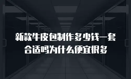 新款牛皮包制作多少钱一套合适吗为什么便宜很多