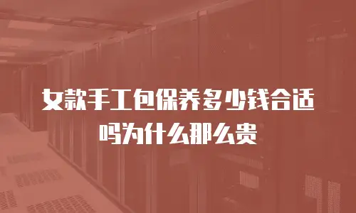 女款手工包保养多少钱合适吗为什么那么贵