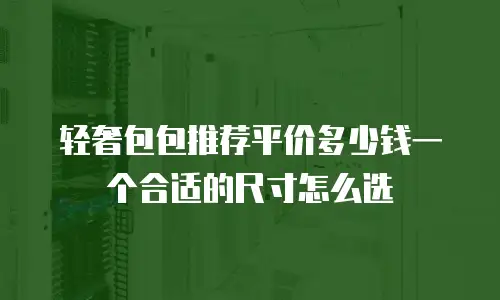 轻奢包包推荐平价多少钱一个合适的尺寸怎么选
