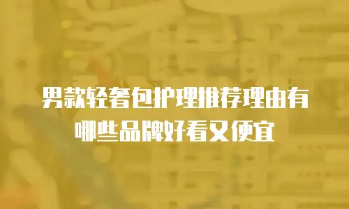 男款轻奢包护理推荐理由有哪些品牌好看又便宜