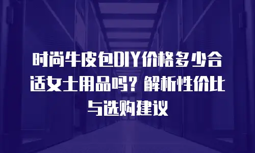 时尚牛皮包DIY价格多少合适女士用品吗？解析性价比与选购建议