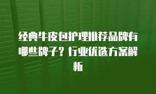 经典牛皮包护理推荐品牌有哪些牌子？行业优选方案解析