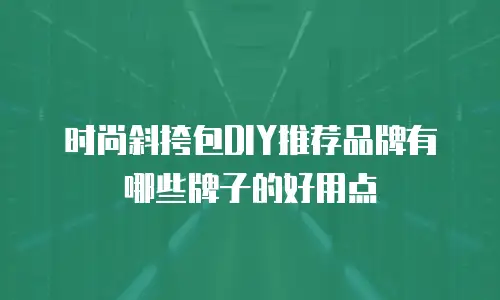 时尚斜挎包DIY推荐品牌有哪些牌子的好用点