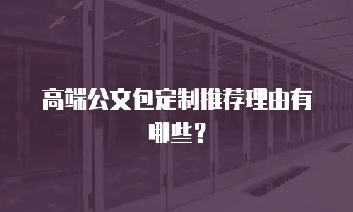 高端公文包定制推荐理由有哪些？