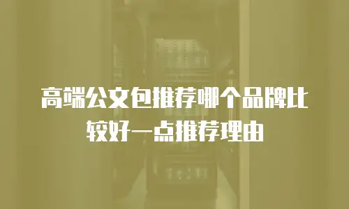 高端公文包推荐哪个品牌比较好一点推荐理由