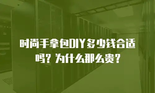 时尚手拿包DIY多少钱合适吗？为什么那么贵？