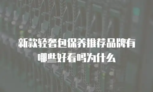 新款轻奢包保养推荐品牌有哪些好看吗为什么