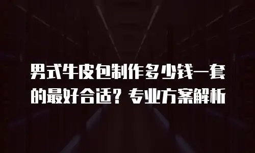 男式牛皮包制作多少钱一套的最好合适？专业方案解析