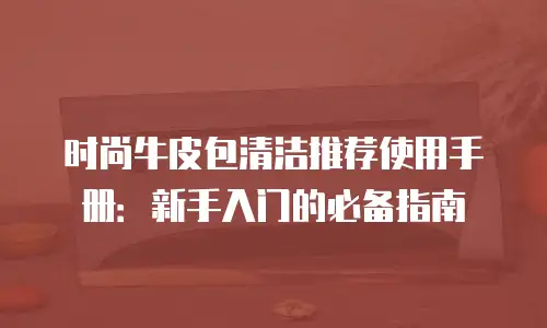 时尚牛皮包清洁推荐使用手册：新手入门的必备指南