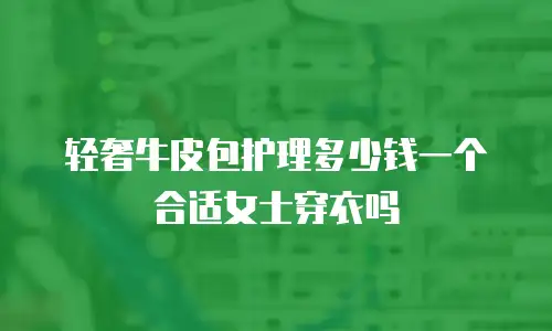 轻奢牛皮包护理多少钱一个合适女士穿衣吗