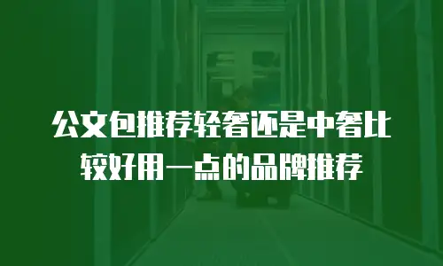 公文包推荐轻奢还是中奢比较好用一点的品牌推荐
