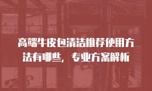 高端牛皮包清洁推荐使用方法有哪些，专业方案解析