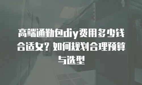 高端通勤包diy费用多少钱合适女？如何规划合理预算与选型