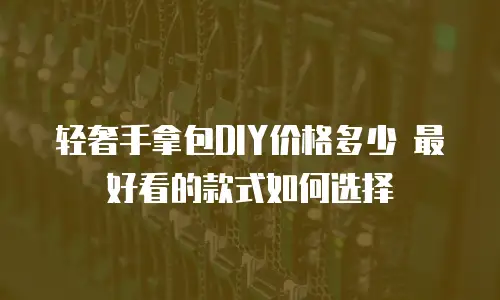 轻奢手拿包DIY价格多少 最好看的款式如何选择