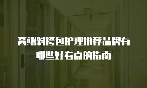 高端斜挎包护理推荐品牌有哪些好看点的指南