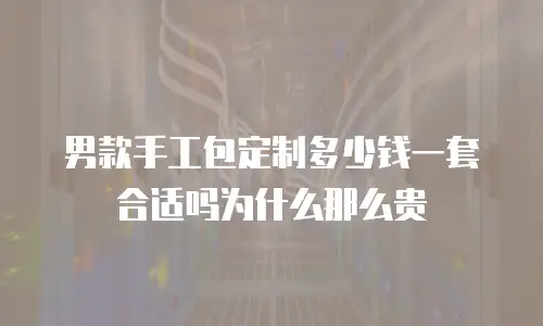 男款手工包定制多少钱一套合适吗为什么那么贵