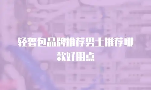 轻奢包品牌推荐男士推荐哪款好用点