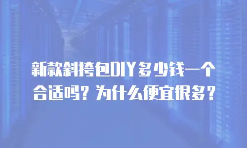新款斜挎包DIY多少钱一个合适吗？为什么便宜很多？