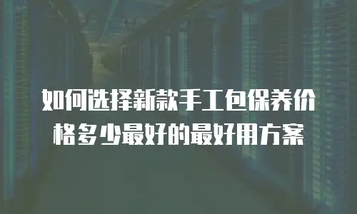 如何选择新款手工包保养价格多少最好的最好用方案