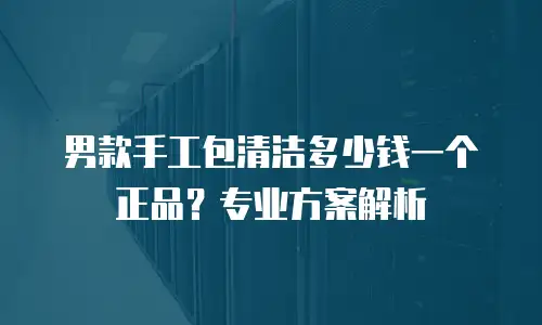 男款手工包清洁多少钱一个正品？专业方案解析