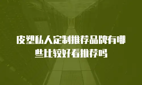 皮塑私人定制推荐品牌有哪些比较好看推荐吗