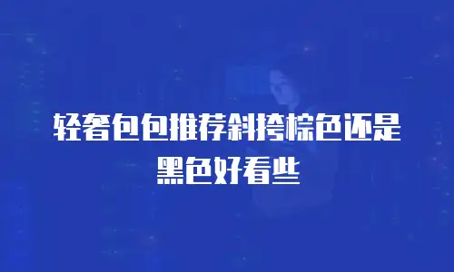 轻奢包包推荐斜挎棕色还是黑色好看些