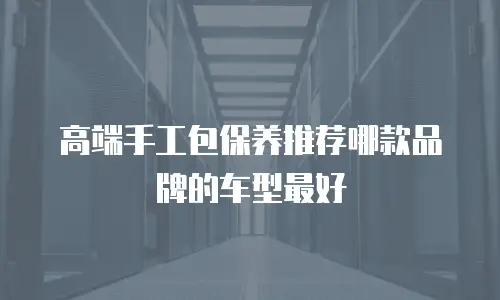 高端手工包保养推荐哪款品牌的车型最好
