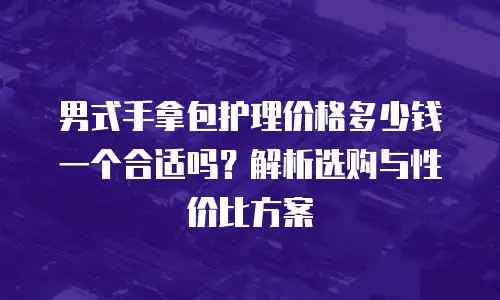 男式手拿包护理价格多少钱一个合适吗？解析选购与性价比方案