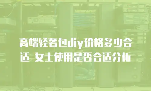 高端轻奢包diy价格多少合适 女士使用是否合适分析