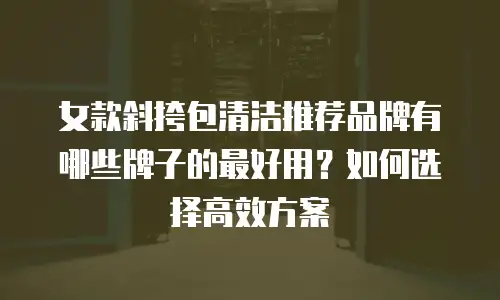 女款斜挎包清洁推荐品牌有哪些牌子的最好用？如何选择高效方案
