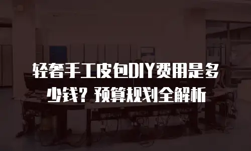 轻奢手工皮包DIY费用是多少钱？预算规划全解析