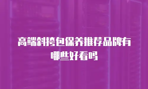 高端斜挎包保养推荐品牌有哪些好看吗