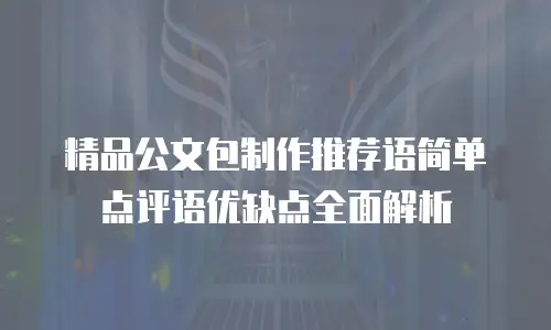 精品公文包制作推荐语简单点评语优缺点全面解析