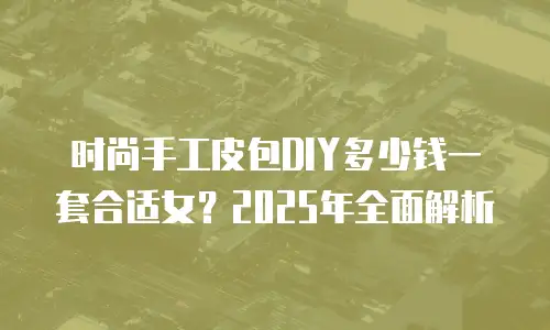 时尚手工皮包DIY多少钱一套合适女？2025年全面解析