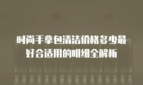 时尚手拿包清洁价格多少最好合适用的明细全解析
