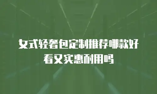 女式轻奢包定制推荐哪款好看又实惠耐用吗