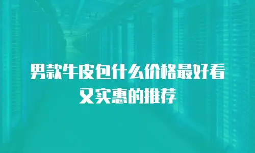 男款牛皮包什么价格最好看又实惠的推荐