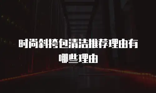 时尚斜挎包清洁推荐理由有哪些理由