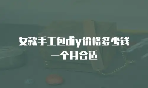 女款手工包diy价格多少钱一个月合适
