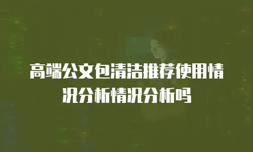 高端公文包清洁推荐使用情况分析情况分析吗