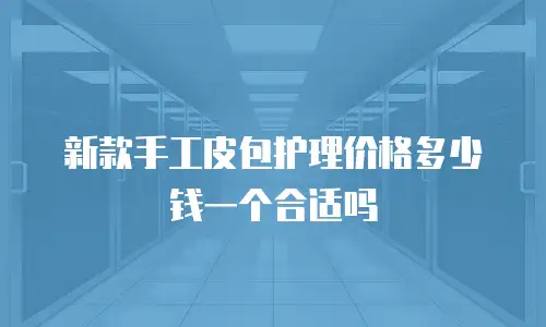 新款手工皮包护理价格多少钱一个合适吗